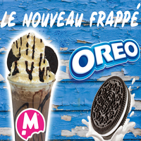 franchise coffee shop gourmand frappé oreo